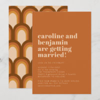 Super Retro les années 70 Design Fun Terracotta Ma