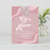 Invitation Super Retro les années 70 Let's Disco Anniversaire (Debout devant)