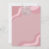 Invitation Super Retro les années 70 Let's Disco Anniversaire (Dos)