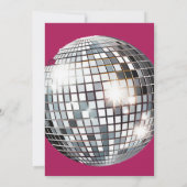 Invitation Super Retro les années 70 Let's Disco Anniversaire (Dos)