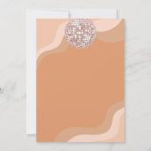 Invitation Super Retro les années 70 Let's Disco Anniversaire (Dos)