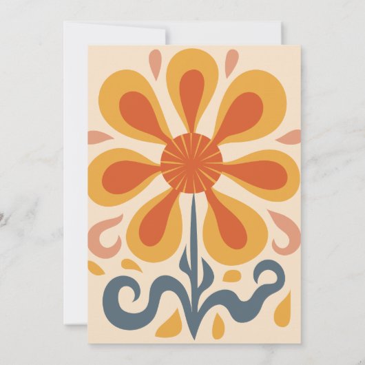 Invitation Super Retro Pink & Gold Mariage (Dos)