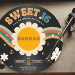 Invitation Super Retro Vinyl Record Girl's Sweet 16 Anniversa<br><div class="desc">Voici notre Retro Groove Vinyl Record Sweet 16 Anniversaire Fête Invitation! Préparez-vous à faire remonter la nostalgie et transportez vos invités dans les vibes super des les années 70 et des années 80 avec notre invitation unique. Inspiré par les disques vinyliques emblématiques d'antan, cette invitation capte parfaitement l'essence rétro d'une...</div>