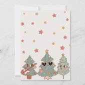 Invitation Super Rockin' Christmas Tree Hippie Anniversaire (Dos)