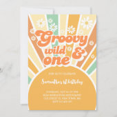 Invitation Super sauvage et un anniversaire de enfant rétro s (Devant)