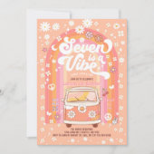 Invitation Super Seven est un Vibe Van Bus 7e anniversaire (Devant)
