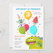 Invitation Super simple | Anniversaire de Rhymington Confetti (Devant)
