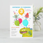 Invitation Super simple | Anniversaire de Rhymington Confetti (Debout devant)