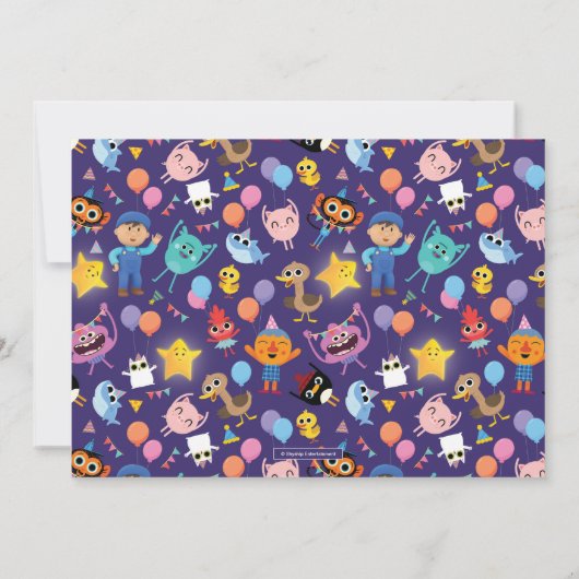 Invitation Super Simple Caractères Festive Anniversaire (Dos)