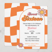 Invitation Super Sweet 16 Anniversaire (Devant / Derrière)