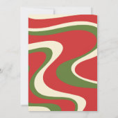 Invitation Super Swirl Retro Noël (Dos)