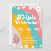 Invitation Super Triple Anniversaire Daisy (Devant)