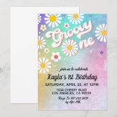 Invitation super un 1er anniversaire (Devant / Derrière)