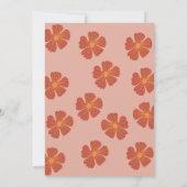 Invitation Super Un 1er anniversaire de fête Boho Hippy Vibes (Dos)