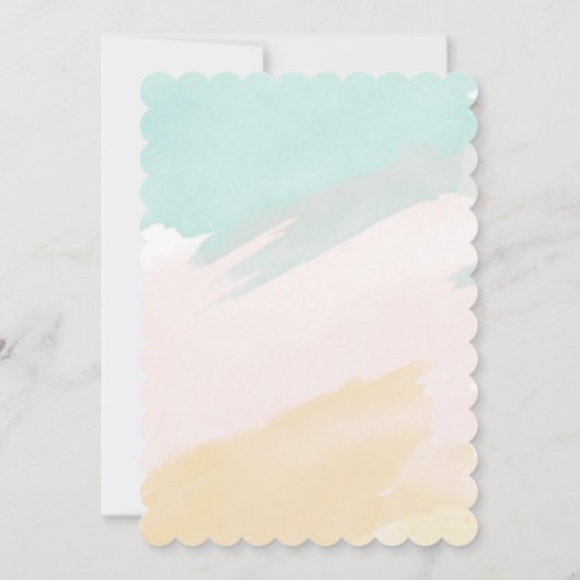 Invitation Super Un Premier Anniversaire Fleurs arc-en-ciel r (Dos)