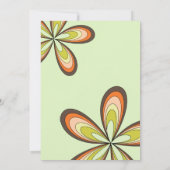 Invitation Super Vert 40 Anniversaire Fête les années 70 Hipp (Dos)