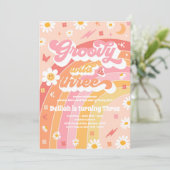 Invitation Super Wild Et Trois Hippie 3e fête d'anniversaire (Debout devant)