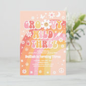 Invitation Super Wild Et Trois Hippie 3e fête d'anniversaire (Debout devant)