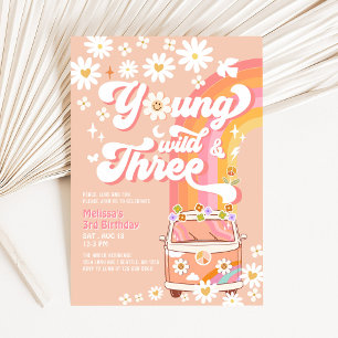 Invitation Super Young Wild et Three Daisy 3e anniversaire