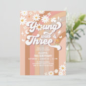 Invitation Super Young Wild et Three Mauve 3e anniversaire (Debout devant)