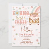 Invitation Super Young Wild & Three Rainbow 3e anniversaire (Devant)