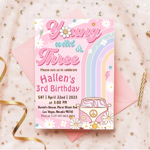 Invitation Super Young Wild & Three Rainbow 3e anniversaire
