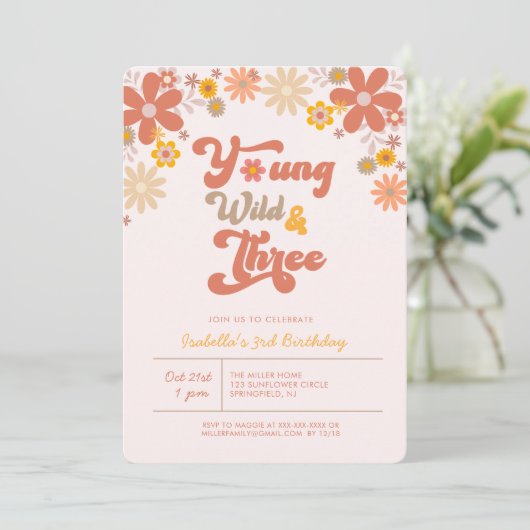 Invitation Super Young Wild & Trois 3e anniversaire (Debout devant)