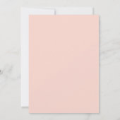 Invitation Superbe aquarelle Blush Floral Mariage (Dos)