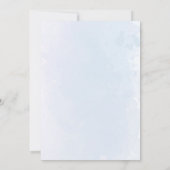 Invitation Superbe Bunny Bleu Vert 1er anniversaire garçon (Dos)