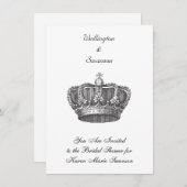 Invitation Superbe Couronne du Vieux Monde (Devant / Derrière)