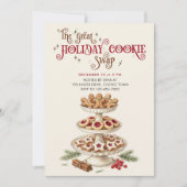 Invitation Superbe échange de biscuits de Noël, fête de la pâ (Devant)