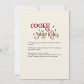 Invitation Superbe échange de biscuits de Noël, fête de la pâ (Dos)