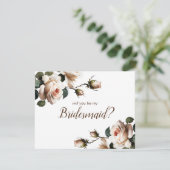 Invitation Superbe Fête des mariées de Rose beige Blush (Debout devant)