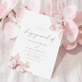 Invitation Superbe Fleurs de Flush Partie d'engagement