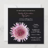 Invitation Superbe Gerbera Vow Renouvellement (Devant)
