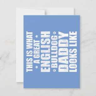 Invitation Superbe papa bouledogue anglais propriétaire de ch