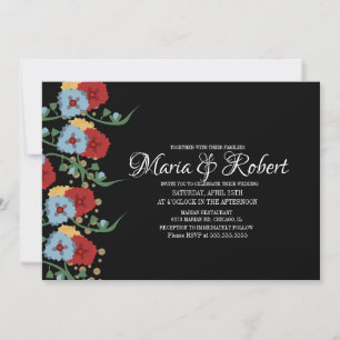 Invitation Superbe Parties scintillant mexicaine de verdure V