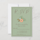 Invitation Superbe RSVP vert (Devant)
