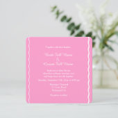 Invitation Superbe tulipe rose sueur (Debout devant)
