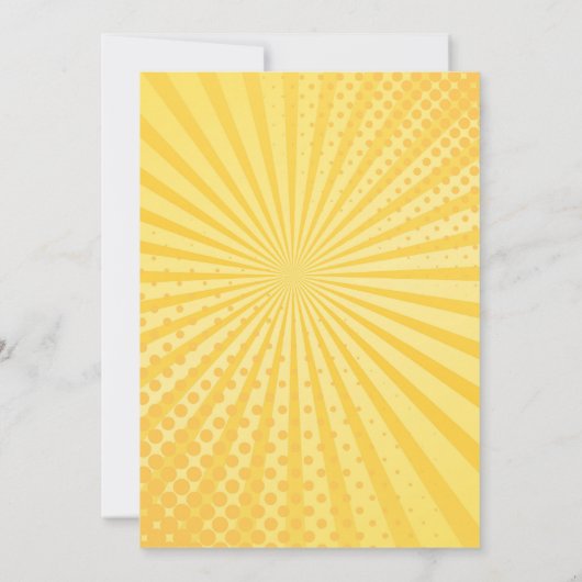 Invitation Superhero 4e anniversaire (Dos)