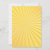 Invitation Superhero 5e anniversaire (Dos)