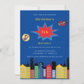 Invitation Superhero âge variable anniversaire de enfant Invi (Devant)