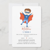 Invitation Superhero Boy (Devant)