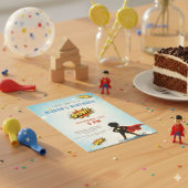 Invitation Superhero Cartoon Boy Birthday Party