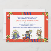 Invitation Superhero Comic Action Hero Boy au Cap (Devant)