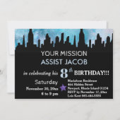 Invitation *~* SUPERHEROS Anniversaire de enfant Party (Dos)