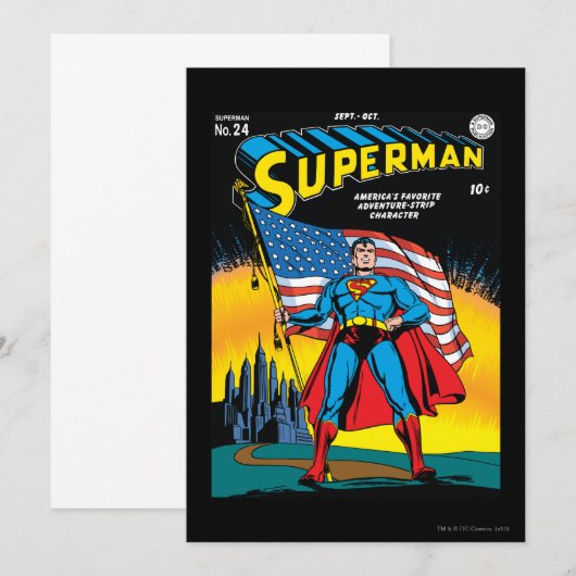 Invitation Superman #24 (Devant / Derrière)