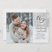 Invitation Superposition de feuillage photo (Devant)