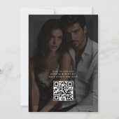 Invitation Superposition de photo d'humeur simple Mariage (Dos)