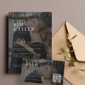 Invitation Superposition de photo transparente moderne pour u